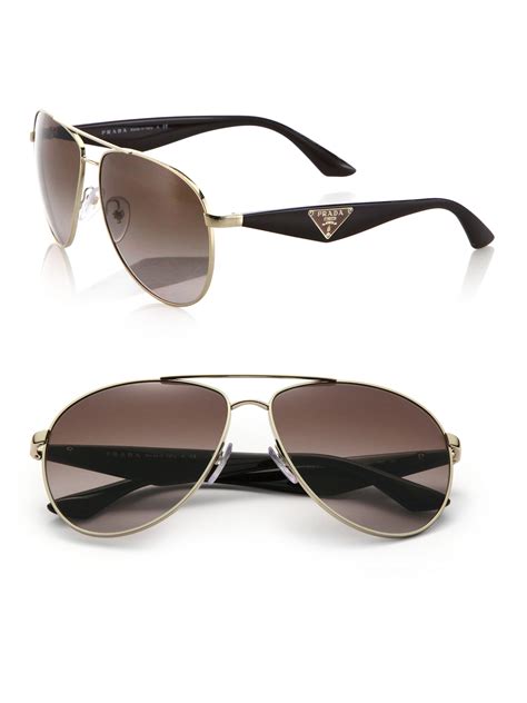 prada 65mm pilot aviator sunglasses|prada sunglasses women prices.